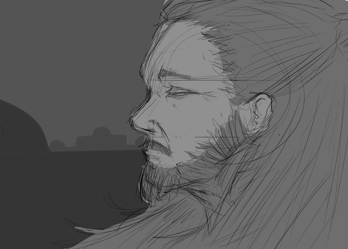 gkart2k's tweet photo. qui gon jinn sketch doodle thing https://t.co/8Zn7k2iti3