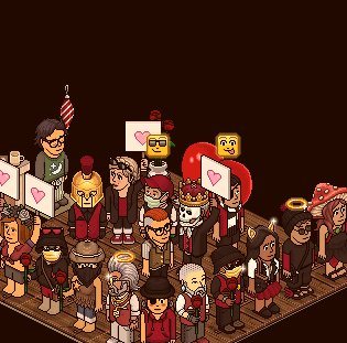 Excellent souvenir  et retrouvaille avec  la communauté <a href="/ScuroFamiglia/">Scuro Famiglia</a> pendant le confinement 2020.  La plus des joueurs sur la photo sont encore présents en 2025. Happy birthday <a href="/Habbo/">Habbo</a> <a href="/HabboFR/">Habbo FR</a> !!! #Habbo25