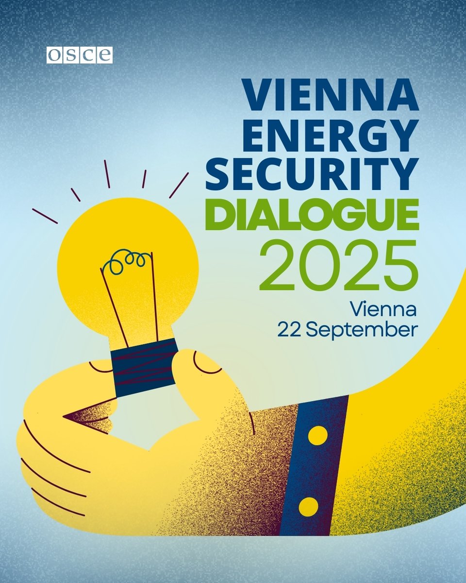 💡Energy security is at the heart of today’s global challenges.

Join the Vienna Energy Security Dialogue to connect with global changemakers across government &amp; civil society.

🗓️ 22 Sept | 📍 Vienna | ⏰ 12–7 PM
🎟️ Registration open now 👉 bit.ly/3Gkyg7C

#VESD2025