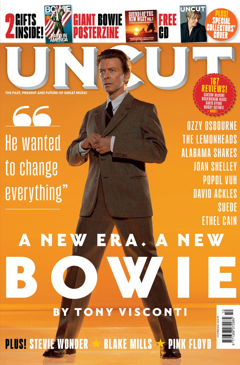Uncut Magazine (@uncutmagazine) on Twitter photo The new Uncut is out now! Stars <a href="/DavidBowieReal/">David Bowie Official</a>, a giant Bowie posterzine and Collectors' Cover. Plus a Sounds Of The New West Vol 7 CD, <a href="/OzzyOsbourne/">Ozzy Osbourne</a>, <a href="/TheLemonheads/">The Lemonheads</a>, Joan Shelley, <a href="/Alabama_Shakes/">Alabama Shakes</a>, Popol Vuh, Ethel Cain, David Ackles, Blake Mills & more. bit.ly/UncutOct25 The new Uncut is out now! Stars <a href="/DavidBowieReal/">David Bowie Official</a>, a giant Bowie posterzine and Collectors' Cover. Plus a Sounds Of The New West Vol 7 CD, <a href="/OzzyOsbourne/">Ozzy Osbourne</a>, <a href="/TheLemonheads/">The Lemonheads</a>, Joan Shelley, <a href="/Alabama_Shakes/">Alabama Shakes</a>, Popol Vuh, Ethel Cain, David Ackles, Blake Mills & more. bit.ly/UncutOct25