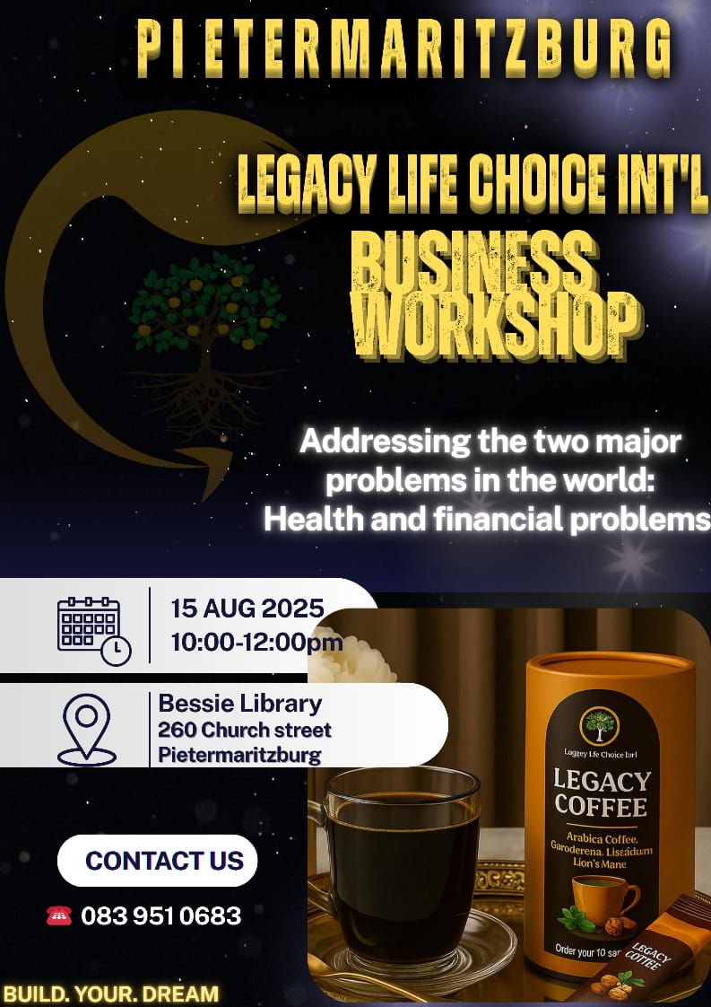 Legacylife_SA's tweet image. Today in Pietermaritzburg #WellnessForAll #HealthyLiving #Multiplestreamsofincome #NetworkMarketing