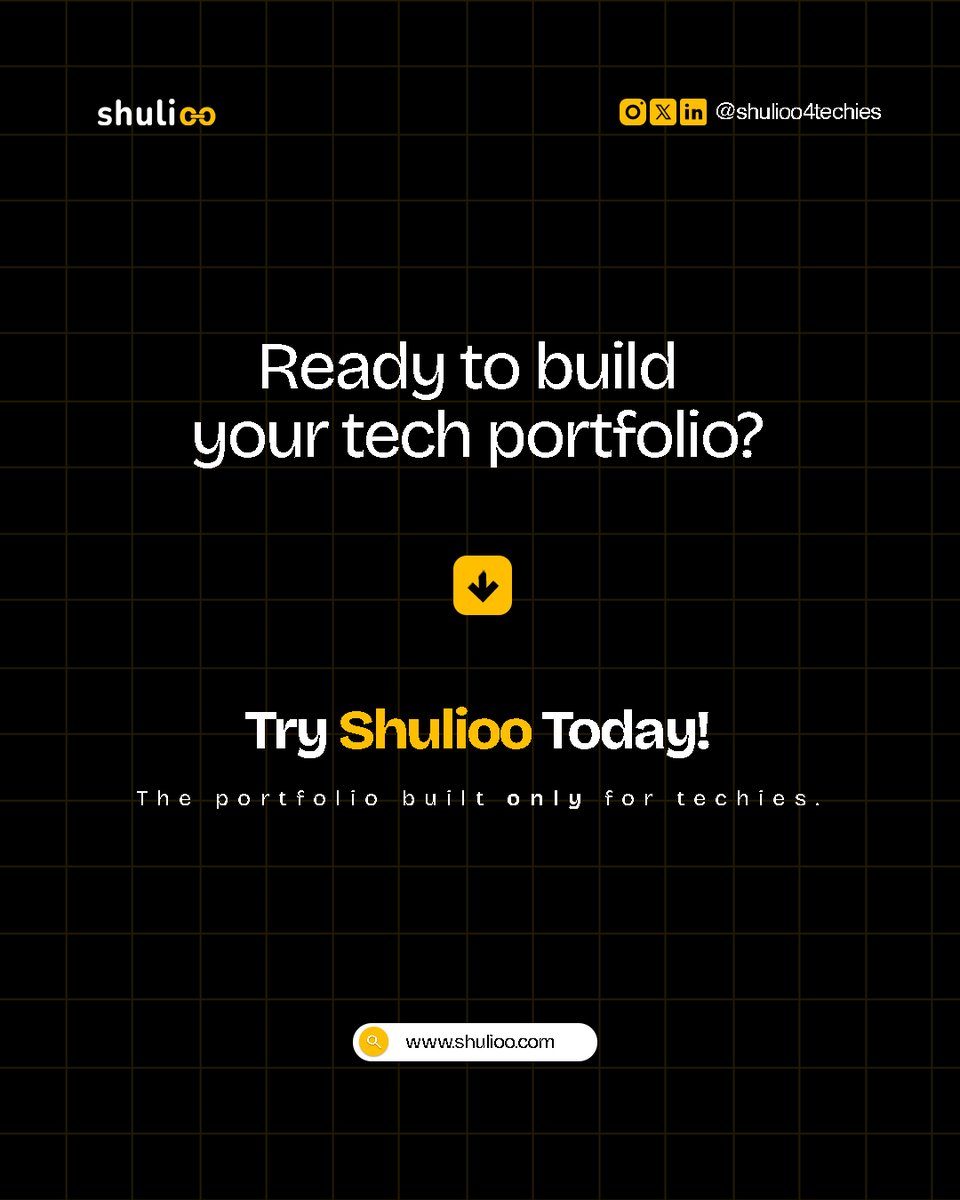 Shulioo4Techies's tweet image. If you’re in tech, this was made with you in mind.

Shulioo is not another complicated portfolio tool. It’s a clean, no-code portfolio builder specifically designed for developers, designers, data analysts, product managers, and other tech professionals.

#PortfolioTools