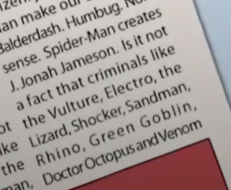 This is clearly an error, because the film makes multiple attempts to state it is real and Gunn himself described how he deliberately made it this way. Errors in small background details like this often occur in media, this doesn't mean anything significant.