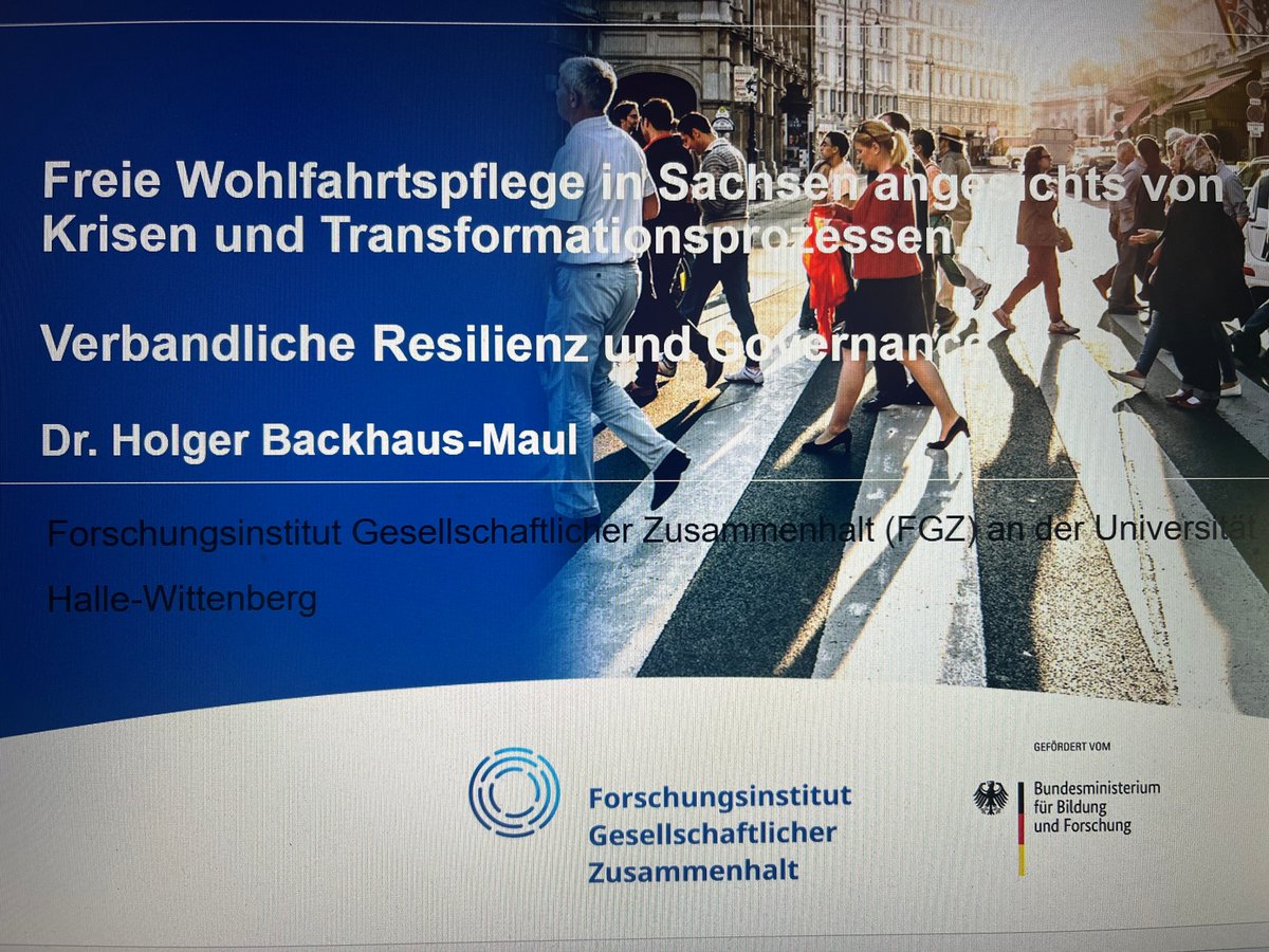 Krisen, Resilienz und Governance. Die Freie  Wohlfahrtspflege als Avangarde? / Liga der Freien Wohlfahrtspflege  Sachsen in Klausur /Beitrag  zum Wissenstransfer zwischen Freier Wohlfahrtspflege @BAGFW und @FGZ mit Bezug zum DIFIS <a href="/FrankNullmeier/">Frank Nullmeier</a>