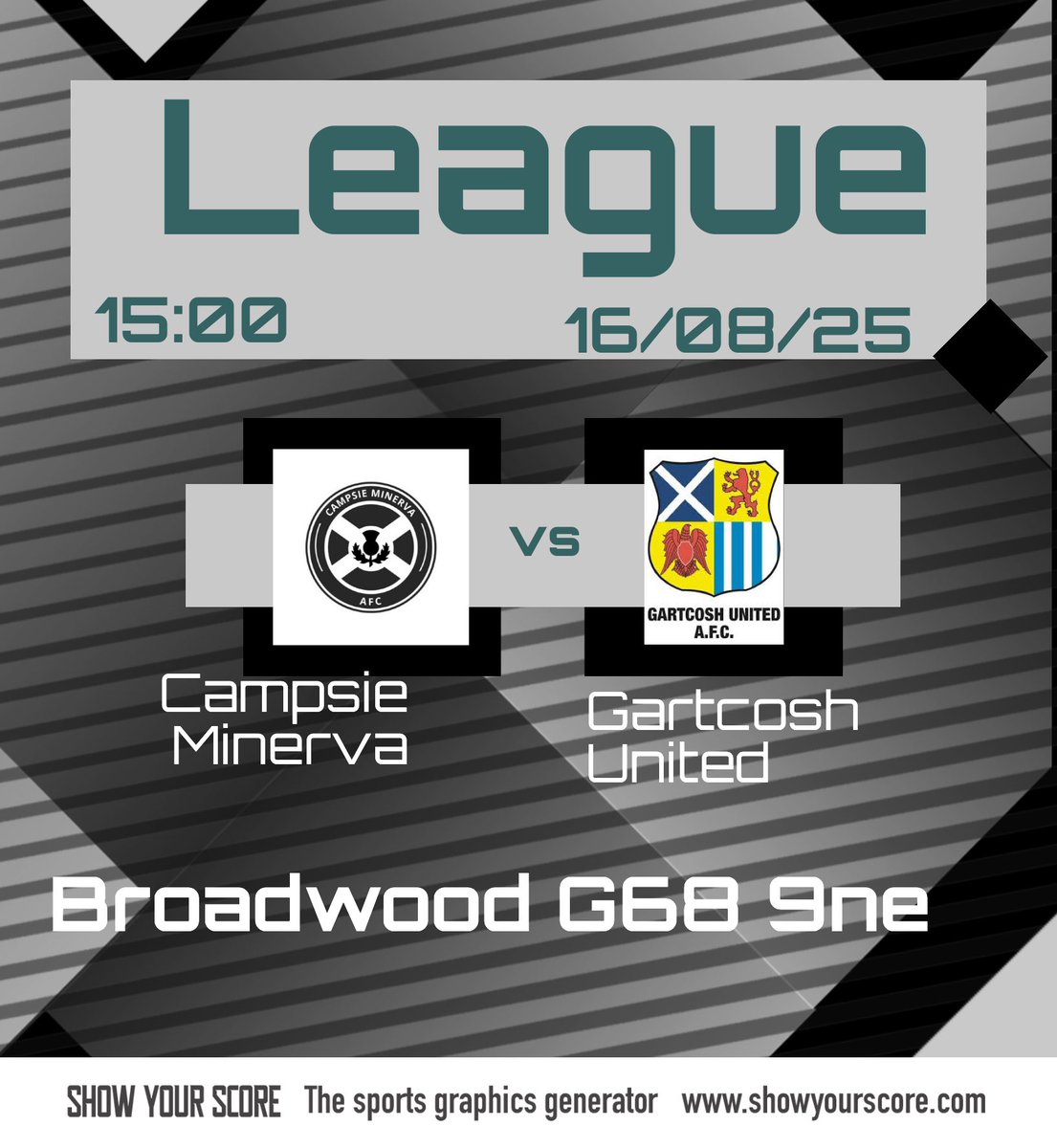 Campsie Minerva AFC (@campsieminerva) on Twitter photo League duty again tommorow against <a href="/Gartcoshunited/">Gartcosh United AFC</a>. Sure to be a good game so if your free get down to watch. <a href="/CaledonianAFA/">CaledonianLeague</a> <a href="/scottish_aff/">AmateurFixturesResultsSCO</a> League duty again tommorow against <a href="/Gartcoshunited/">Gartcosh United AFC</a>. Sure to be a good game so if your free get down to watch. <a href="/CaledonianAFA/">CaledonianLeague</a> <a href="/scottish_aff/">AmateurFixturesResultsSCO</a>