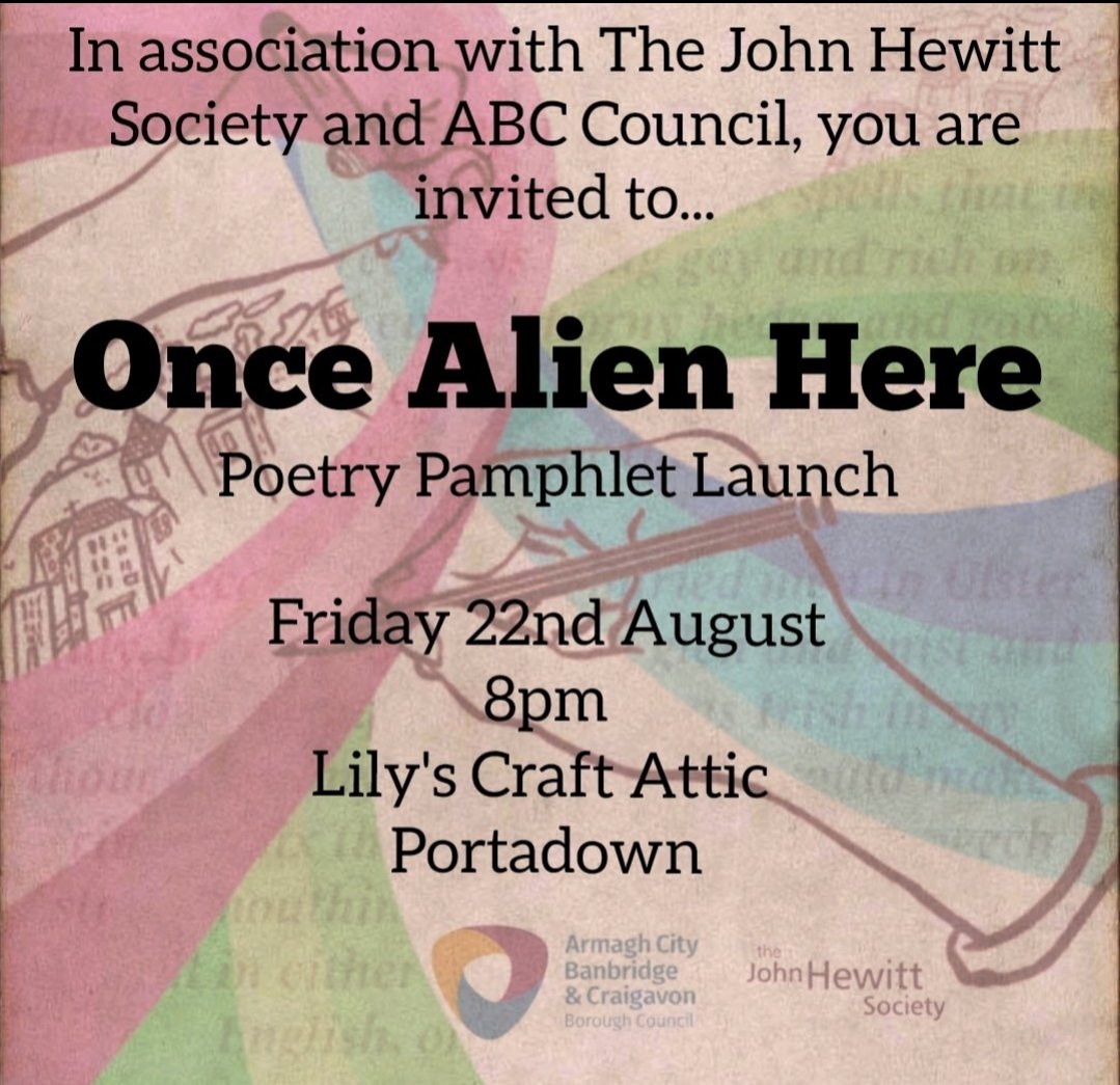 Freedom To Write Project (@freetowrite2024) on Twitter photo Two upcoming events hosted by <a href="/The_JHS/">The John Hewitt Society</a>...
'Once Alien Here' Launch - PORTADOWN - 22nd August
John Hewitt Birthday Readings - BELFAST - Present in Association with <a href="/poetryireland/">Poetry Ireland / Éigse Éireann</a> - 27th October
…rnationalartsfestival.ticketsolve.com/ticketbooth/sh… Two upcoming events hosted by <a href="/The_JHS/">The John Hewitt Society</a>...
'Once Alien Here' Launch - PORTADOWN - 22nd August
John Hewitt Birthday Readings - BELFAST - Present in Association with <a href="/poetryireland/">Poetry Ireland / Éigse Éireann</a> - 27th October
…rnationalartsfestival.ticketsolve.com/ticketbooth/sh…