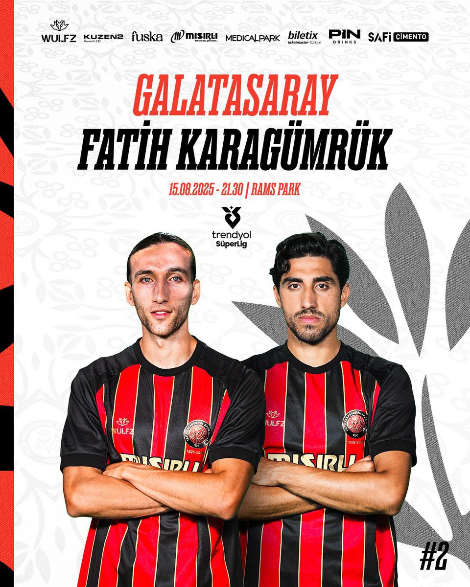 soccer_turkish's tweet photo. #Matchday
#TrendyolSüperLig
🟡🔴Galatasaray - Fatih Karagumruk 🔴⚫️
🗓️Week 2
🕰️9.30PM
🌑26C
🏟️ Rams Park Stadium
🚦Ozan Ergün
📲#GSvFK
📺BeIN Sports 1 https://t.co/qNQc93vCp0
