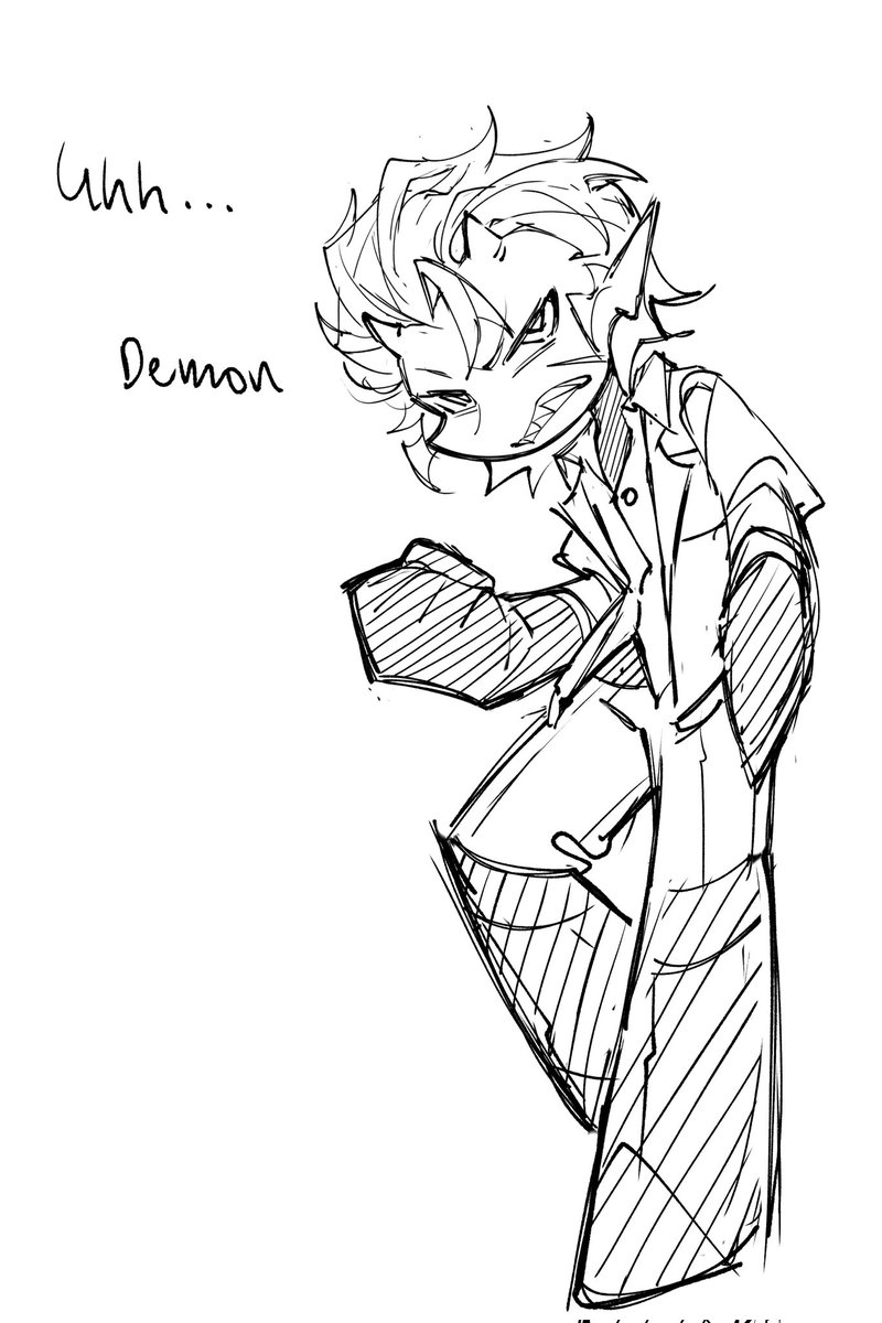 GooseAgain8's tweet image. Wanted to jump drawing his hair but it&apos;s okay now it looks fine

#drdt #acemarkey