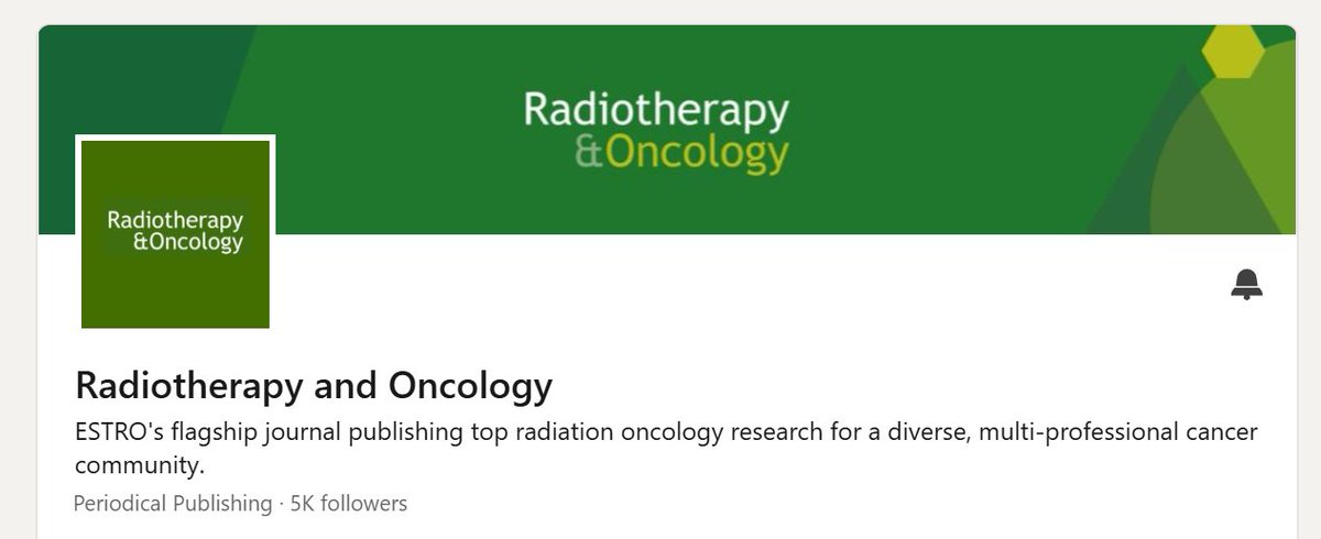 Radiotherapy & Oncology tweet media