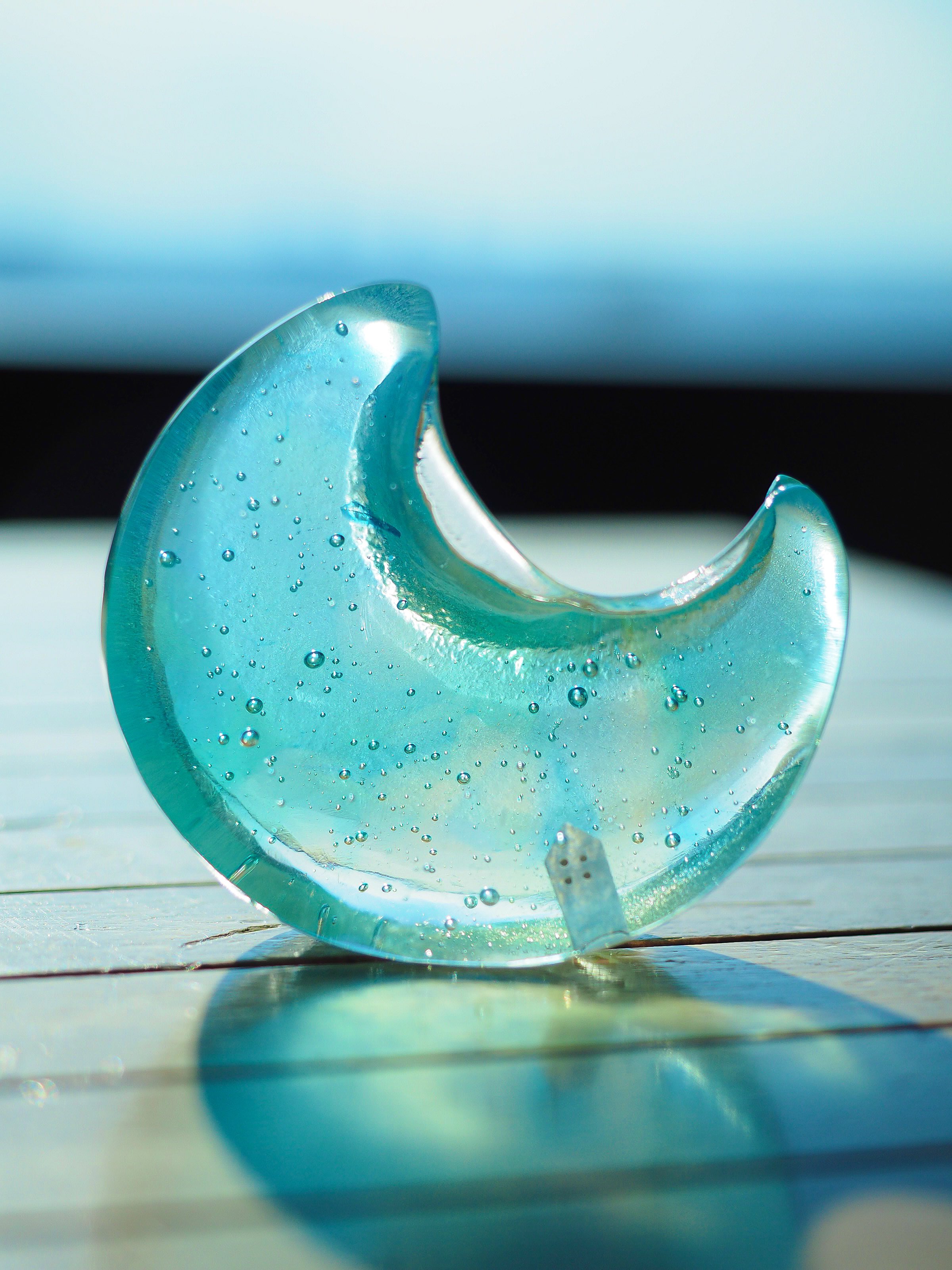 コロロ硝子 koloroglass ガラス作家 ガラス 記憶のまち 水中鉱石 小さな街を閉じ込めたガラス作品がキラキラきれい 夢あふれる