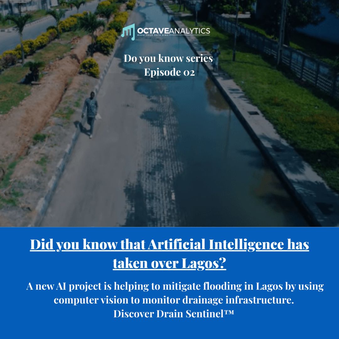 octaveanalytics's tweet image. Did you know... a new AI project is helping to mitigate flooding in Lagos? Called Drain Sentinel™, this system uses computer vision to monitor drainage infrastructure. It can detect blockages and potential issues in real-time, allowing for  intervention before a flood can occur.