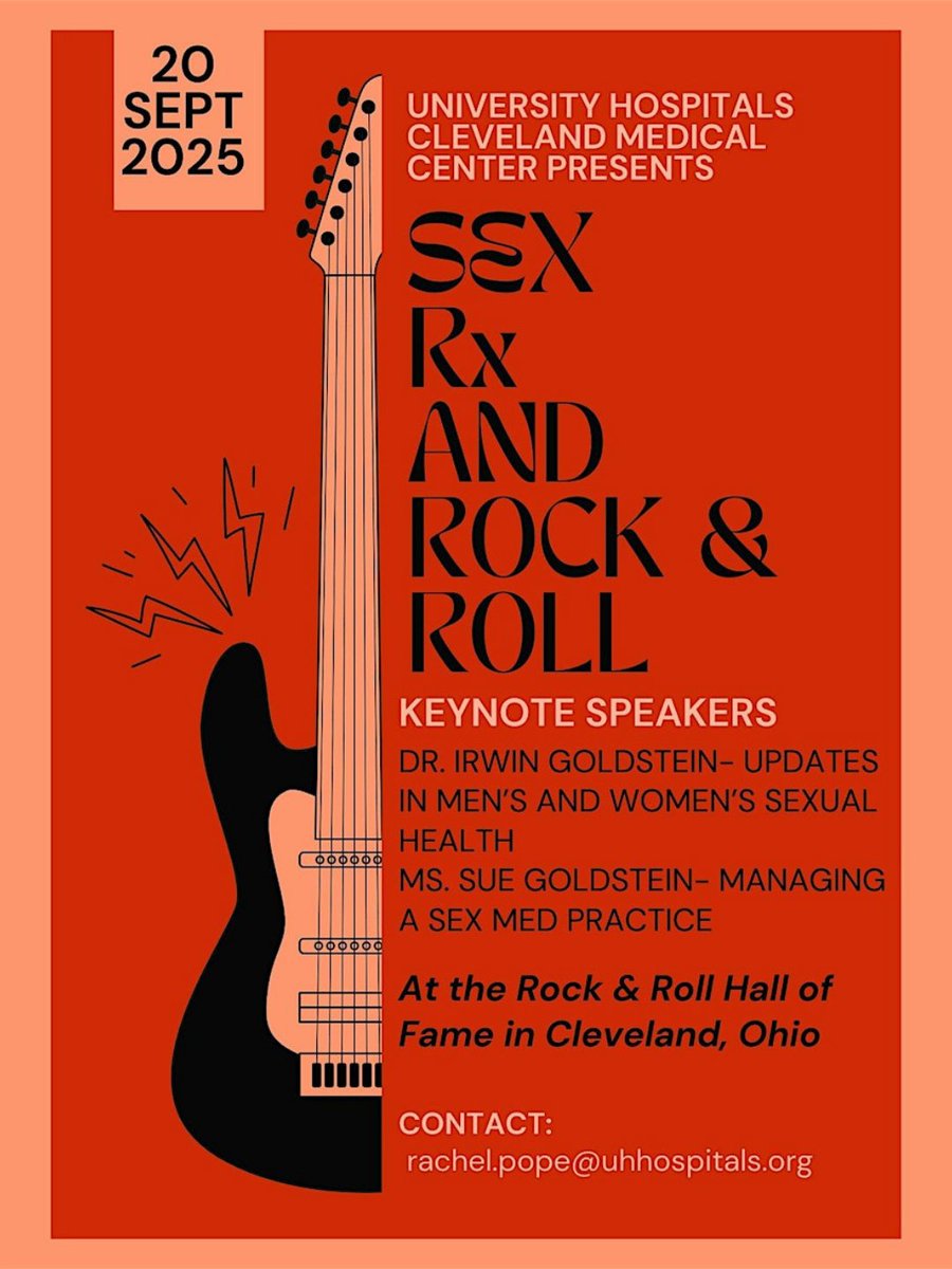Rachel Pope (@drrpope) on Twitter photo 🎸In 2018 <a href="/jonbonjovi/">Jon Bon Jovi</a> rocked Rock & Roll Hall of Fame.
🎤In 2025, Dr. Irwin Goldstein takes the stage, bringing decades of expertise in #sexualmedicine to #Cleveland.
📅 Saturday, 20 September 2025
📍 <a href="/rockhall/">Rock & Roll Hall of Fame</a>
🎟Secure your spot: eventbrite.com/e/sex-rx-and-r…
<a href="/ISSWSH/">ISSWSH</a> <a href="/UHhospitals/">University Hospitals</a> 🎸In 2018 <a href="/jonbonjovi/">Jon Bon Jovi</a> rocked Rock & Roll Hall of Fame.
🎤In 2025, Dr. Irwin Goldstein takes the stage, bringing decades of expertise in #sexualmedicine to #Cleveland.
📅 Saturday, 20 September 2025
📍 <a href="/rockhall/">Rock & Roll Hall of Fame</a>
🎟Secure your spot: eventbrite.com/e/sex-rx-and-r…
<a href="/ISSWSH/">ISSWSH</a> <a href="/UHhospitals/">University Hospitals</a>