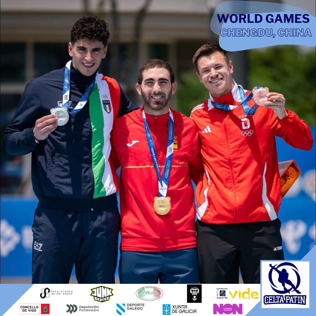 CHEVI GUZMÁN ha conseguido ganar 5/5 🥇 en los WORLD GAMES, CHENGDÚ 🇨🇳 ES UN HECHO HISTÓRICO. Consiguiendo además 2 récords mundiales.
100m carriles 
Vuelta al circuito 
200m contrarreloj 
500m
1000m
#WorldGames2025 #patinajedevelocidad