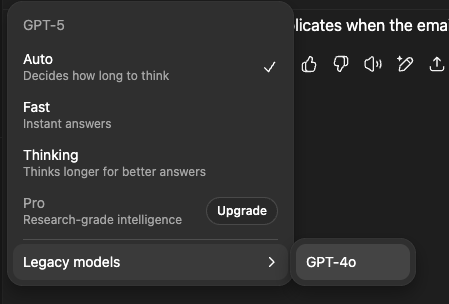Best feature of gpt5