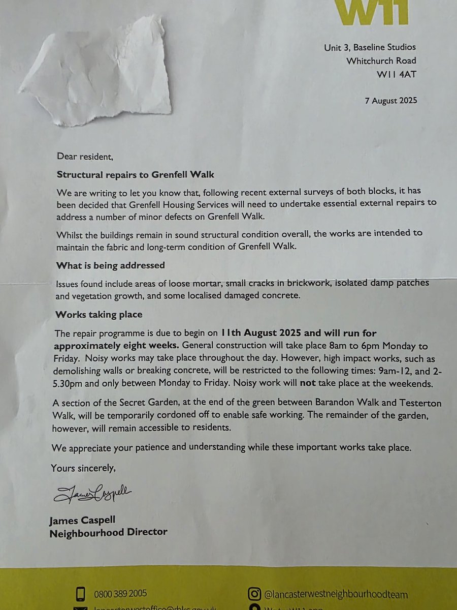 So today I received a letter from baseline, dated last Thursday, 07/08/25, talking about something that started on Monday, 11/08/25, at this point they should just pay an intern to go round and hand deliver these letters, it would be much cheaper.