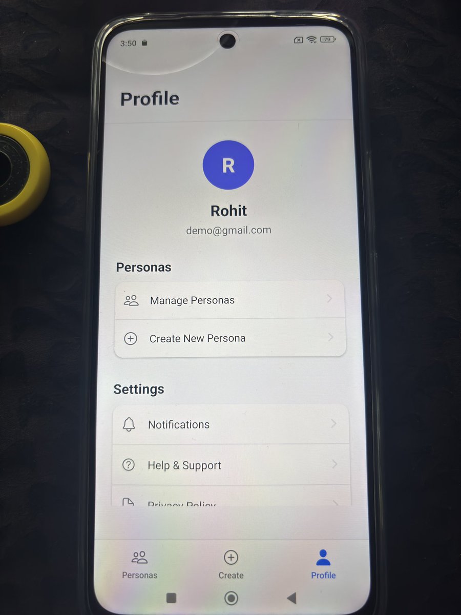 Always start with the auth and profile page.
