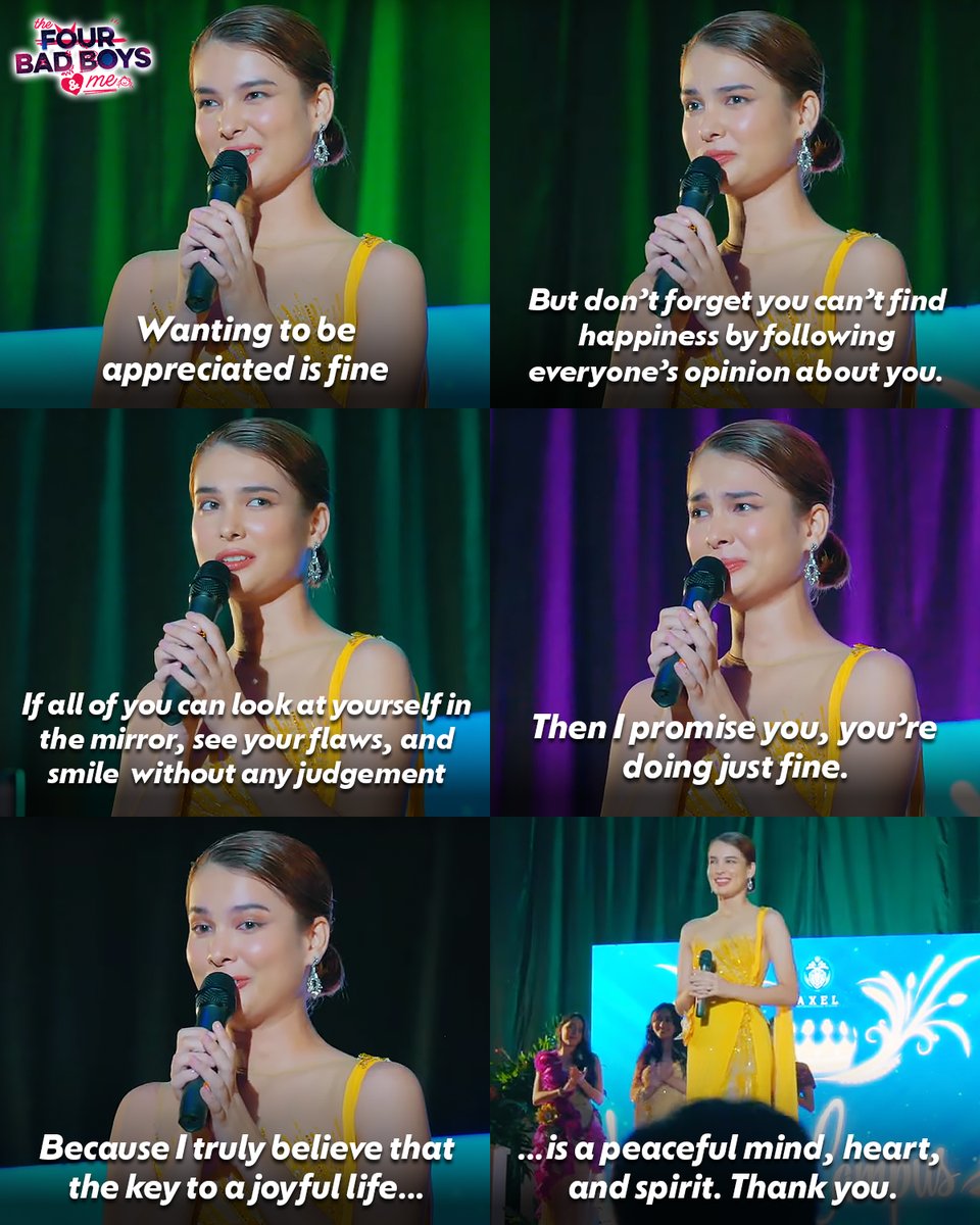 ABSCBN's tweet photo. “Don’t forget you can’t find happiness by following everyone’s opinion about you.”

QUEEN TINGZ from Candice 👑 Keep streaming #TheFourBadBoysAndMe HERE:
🔗https://t.co/EWwCOSYCp5

TFBBAM DALAWANG MILYON https://t.co/TTb9u8bmKF