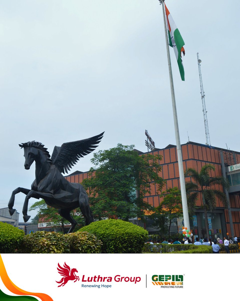 luthraLLP's tweet photo. United by one flag, one purpose, one dream, celebrating 79 years of freedom with pride, unity, and a promise for a cleaner, greener future. 

#LuthraGroup #IndependenceDay https://t.co/k3PgvHPfK6