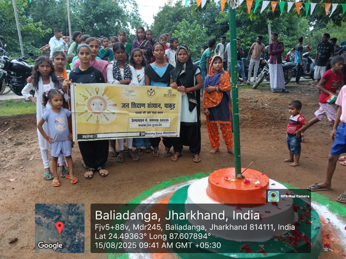jsspakur's tweet photo. Celebrated the 79th Independence Day 2025 With Pride at @jsspakur at SubCenters....
#IndependenceDay2025 #HarGharTiranga2025 #JSS #azadikaamritmhotsav #ViksitBharat2047 @MSDESkillIndia @NSDCIndia @prdjharkhand @HemantSorenJMM @NIESBUDNOIDA https://t.co/uFx5On3POS