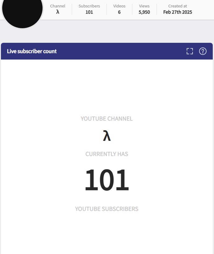 Youtube登録者100人ありがとうございます

正直この活動を始めた時
人気者になろうとか
沢山の人に聞いてもらおうというよりも

好きな曲を歌いたいとか、人間いつ死ぬかわからないから自分の声や歌、伝えたいことを残しておこうと思っていました

自己満な活動ですがこれからもよければ聞いてください