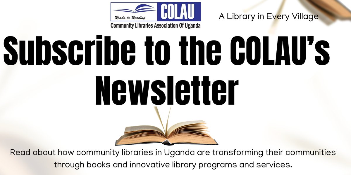 Hello everyone, Kindly follow this link to subscribe to Community Libraries Association of Uganda Newsletter to read about how community libraries are transforming their communities:

mailchi.mp/962ab01fc16d/c…
