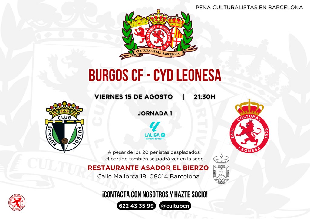 J1 | Burgos - Cultural

Una veintena de peñistas acompañará al equipo hoy en Burgos.