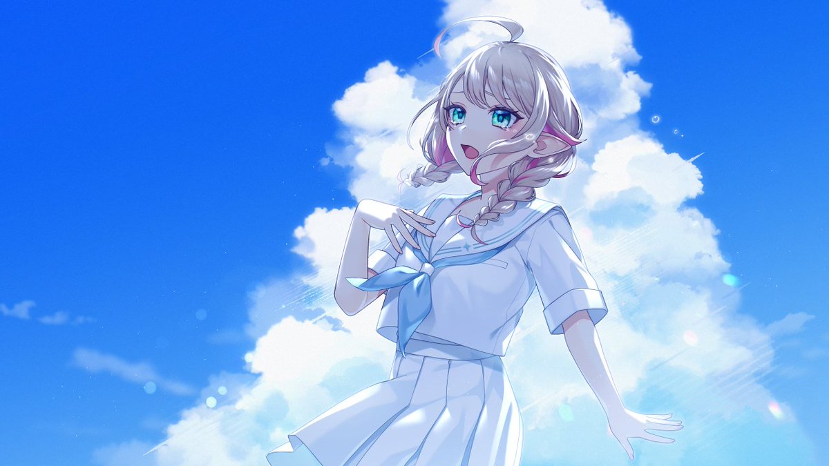 メニル・リーチェさんの歌ってみた動画内イラストを制作させていただきました！💙☁️
youtube.com/watch?v=C0_aFD…