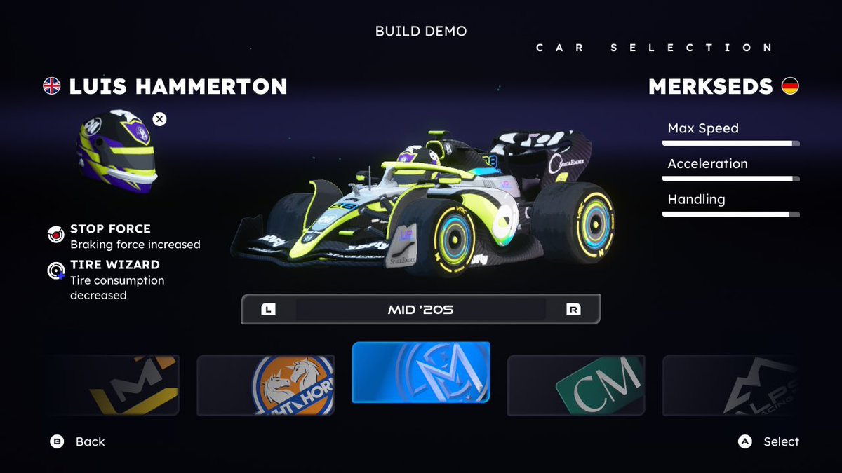 The demo for the Nintendo Switch download game Formula Legends is unintentionally funny.