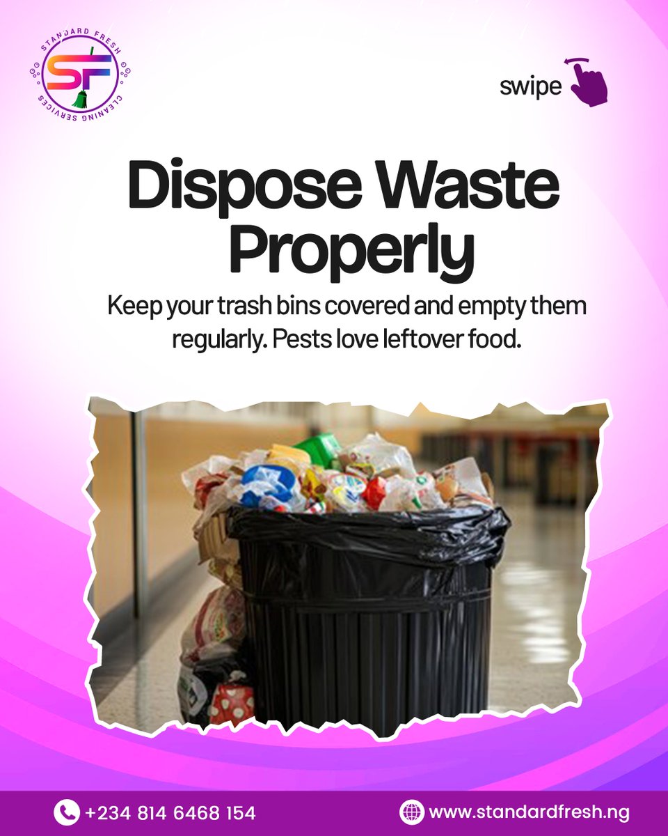 Don't let rainy season pests crash the party! 

Stay ahead of the game with our top tips for keeping your home pest-free during the rainy season. 

From mosquitoes to rodents, we've got you covered!
<a href="/_DammyB_/">Dammy B 🎥</a>  <a href="/Ishow_leck/">Ishowleck l Õmõ ìyá pùpá</a> <a href="/peng_writer/">Ibrahim Kazeem Content writer and SMM</a>