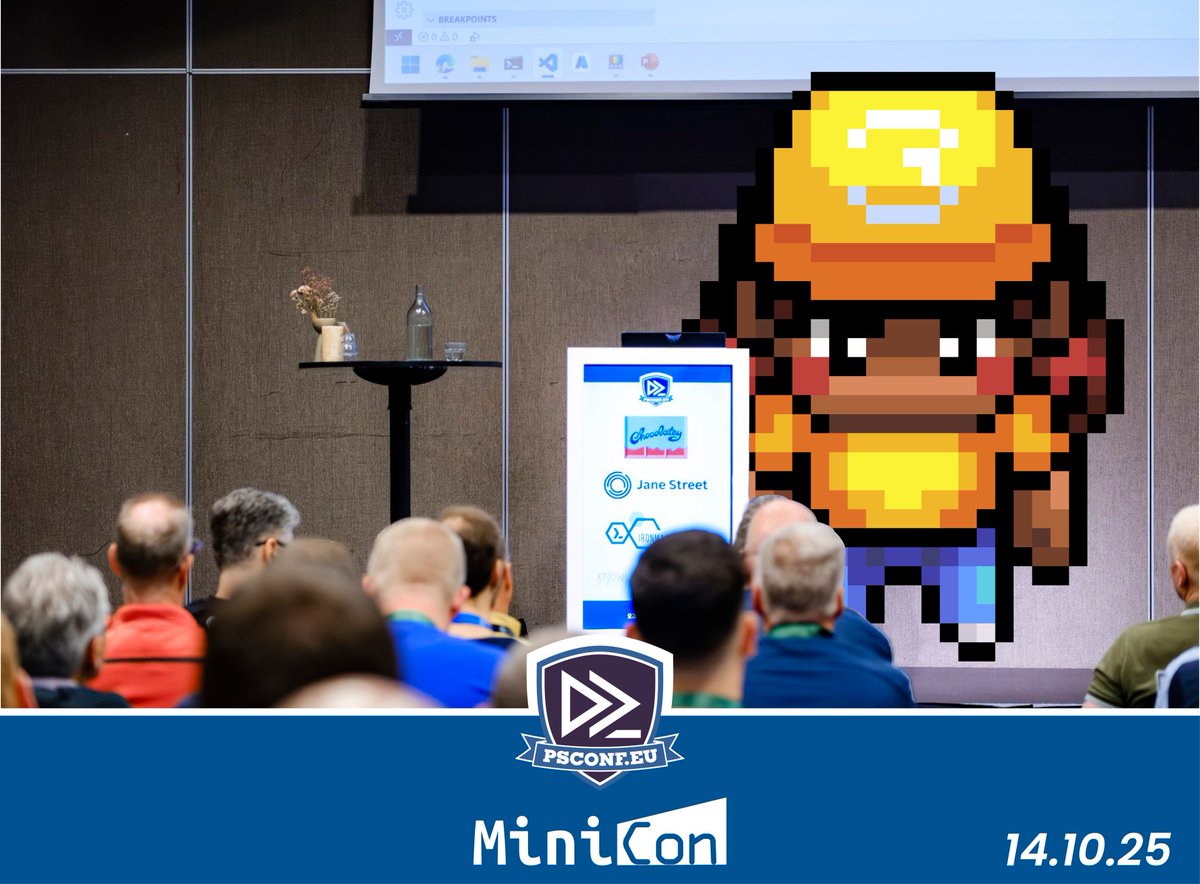 PSConfEU's tweet photo. MiniCon is back!
Join the PSConfEU community on 14 October 2025.
Secure your free ticket ๐
๐๏ธ https://t.co/hXQ6mxu9n5
#DevOps #PSConfEU #MiniCon2025 #Automation #PowerShell #TechLeaders #DevOpsEngineers #SRE #SysAdminTools https://t.co/m6wfp4cPgy
