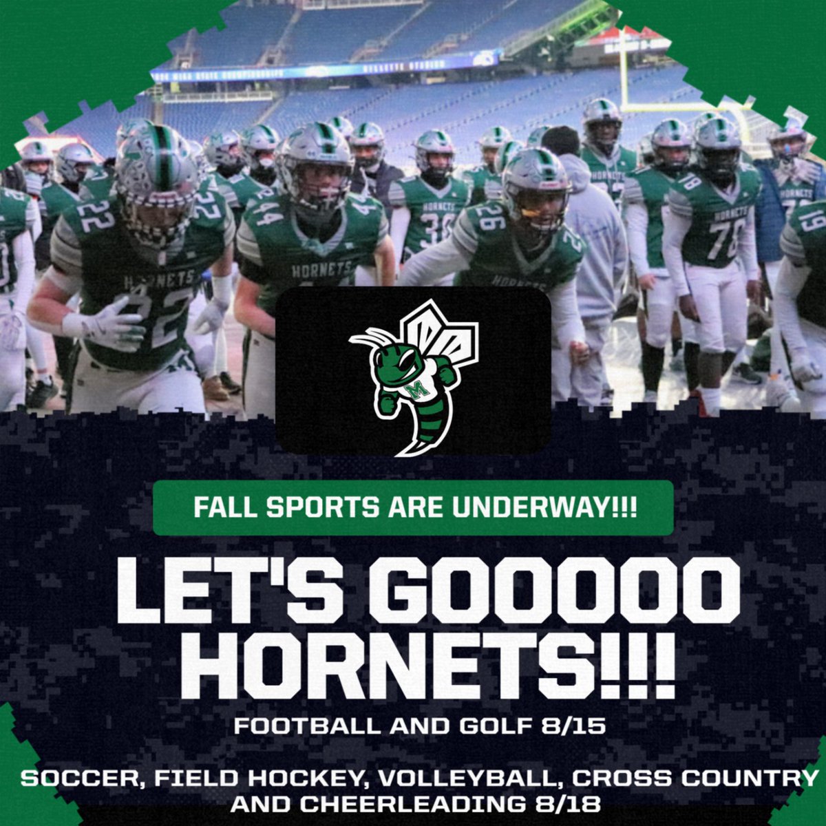 Fall Sports are underway!!! Let's Goooooooooo Hornets!!!
#HornetPride