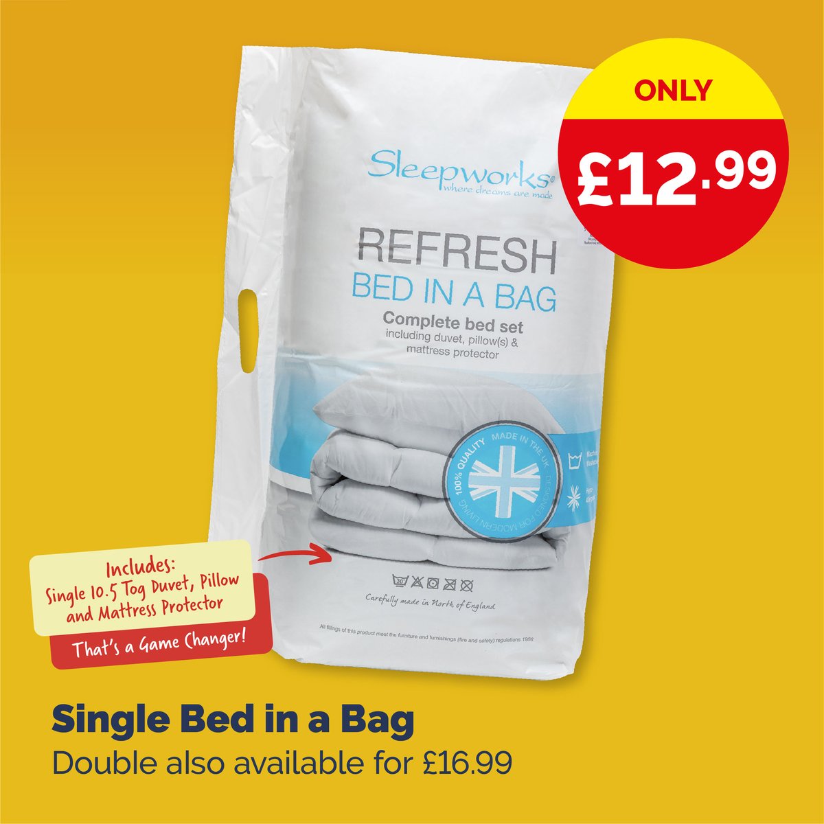 Poundstretcher1's tweet image. 🛏️ Make your room feel like home while at Uni with our great range of student bedding.

Available now in your local Poundstretcher!

#bedroominspiration #studentessentials #uni