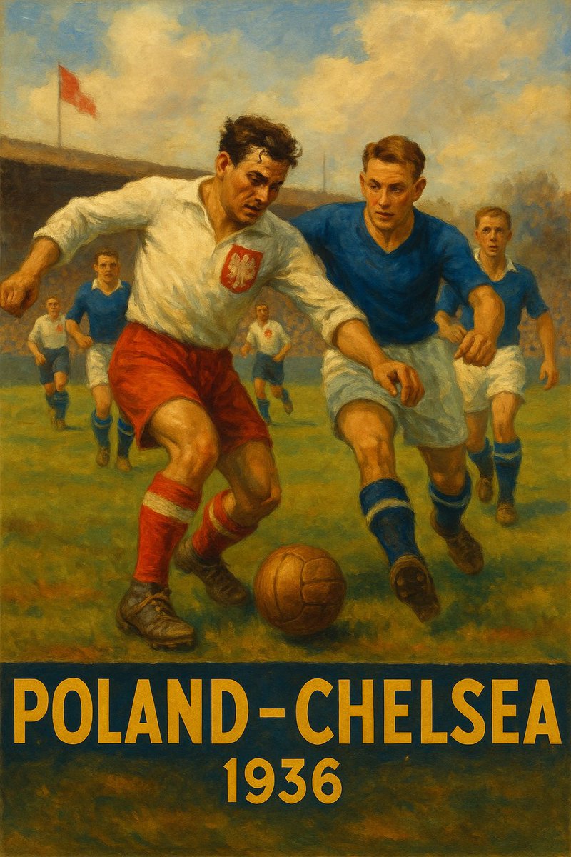 #PremierLeague season kicks off today with #LIVBOU. The first ever English team to visit 🇵🇱 was Chelsea in May 1936. During their visit they played against a Poland team preparing for the Berlin Olympics and won 2-0. A few days later Wisła Kraków beat the 🏴󠁧󠁢󠁥󠁮󠁧󠁿 visitors 1-0. #EPL