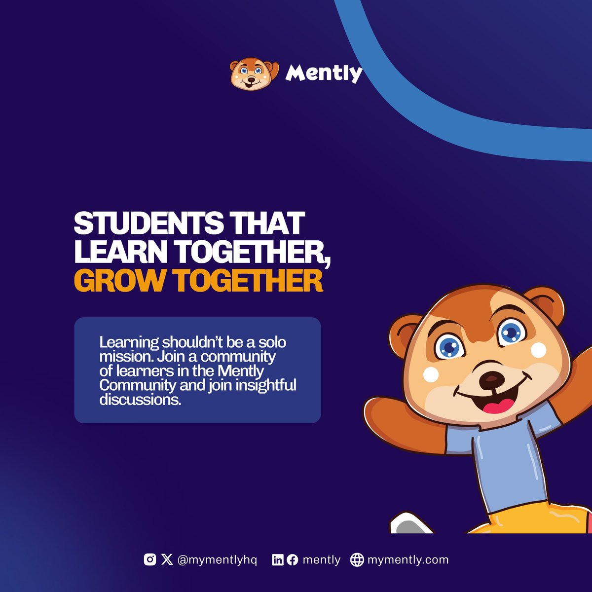 mymentlyhq's tweet image. Learning hits different when you’re not doing it alone. 🚀
Join the Mently Community, connect with other learners, and grow together through real conversations &amp;amp; shared wins.
Start here 👉 mently.mn.co/share/IlzKhvat…
#MentlyCommunity #LearnTogether #GrowTogether #FutureOfLearning