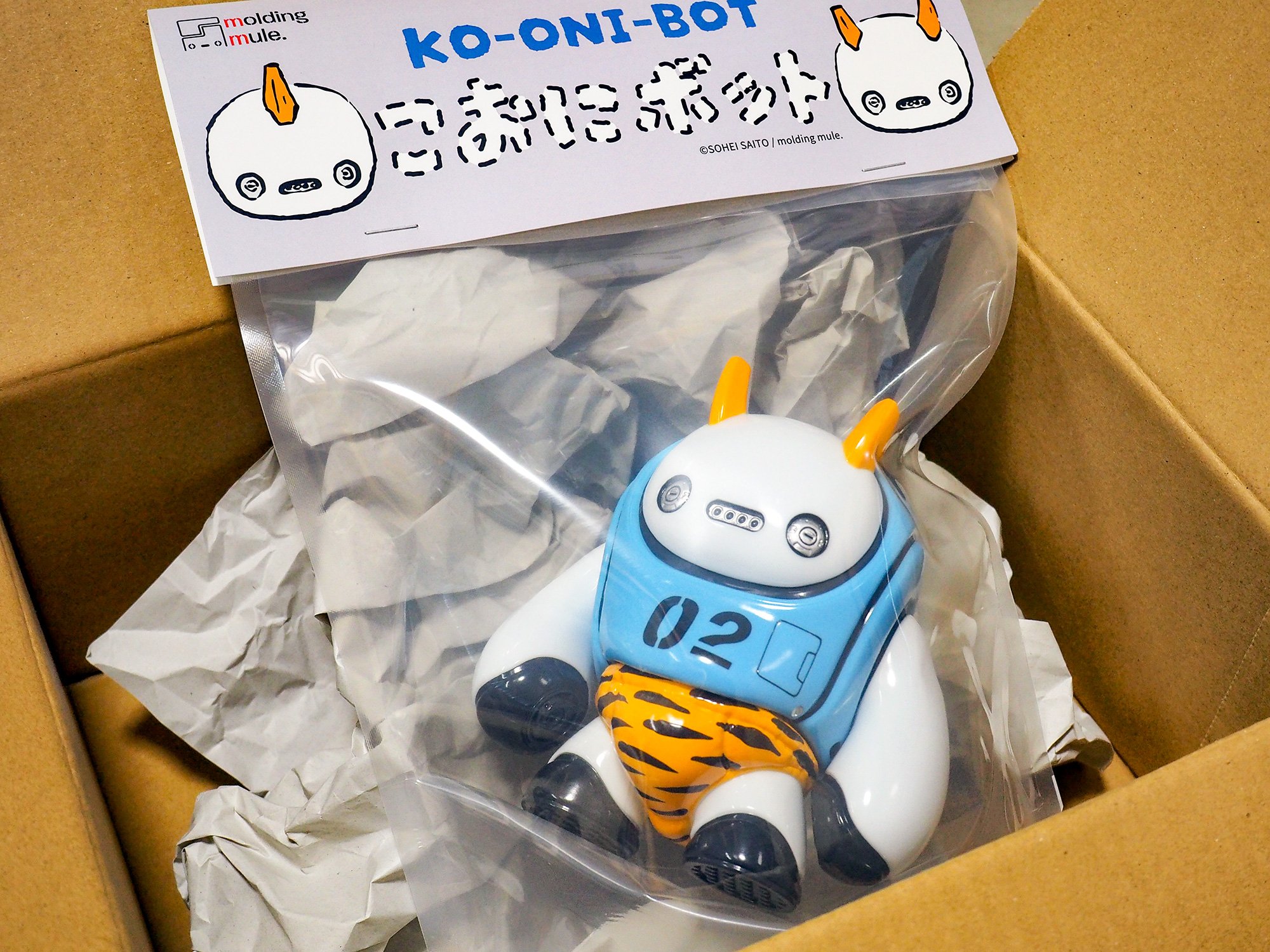 Molding Mule さいそう こおにボット ぎんかく ソフビ ソフビ】molding mule さいそう氏によるソフビフィギュア 