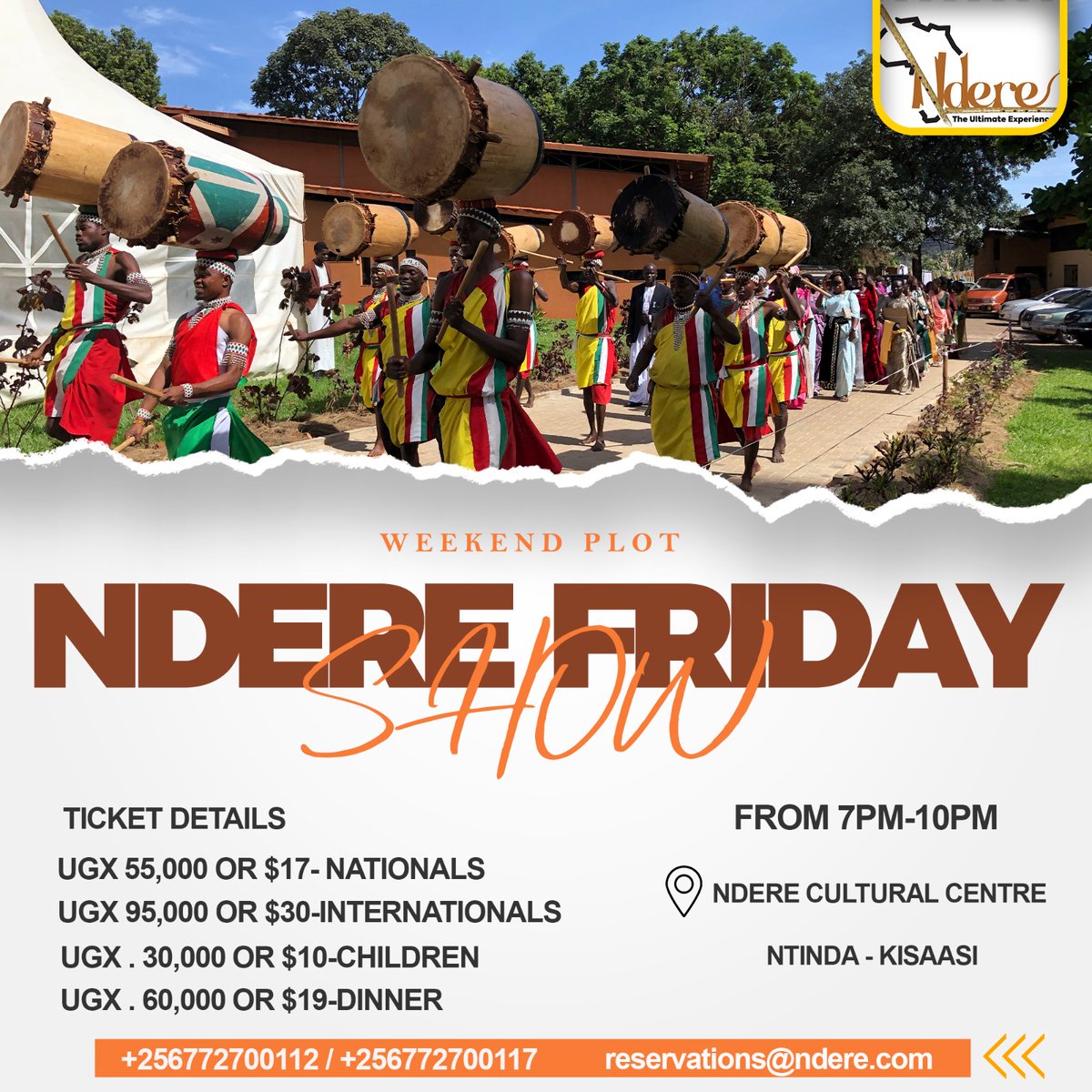 NdereCentreUg's tweet image. 🔥 Weekend Plot Sorted! 🔥
Forget the boring plans – this Friday we vibe at Ndere! 

📍 Ndere Cultural Centre
🕖 7PM till late
 This Friday

Tag the gang 👉 Who’s pulling up?
📞 Book now: +256 772 700117

#NdereFridayShow #WeekendPlot #VibeKampala #DontMissOut