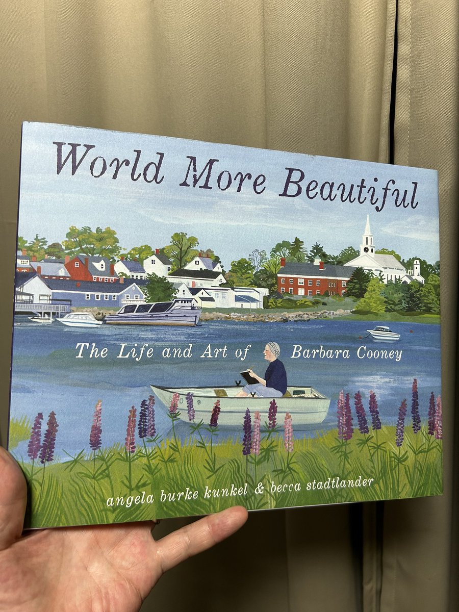 大好きなバーバラ・クーニーの伝記絵本が、本日届きました。昨年アメリカで出版された英語版で、その存在を最近知って、注文していました。クーニーの人生を描くのにふさわしい、美しく親しみやすい絵です。じっくり読みます。