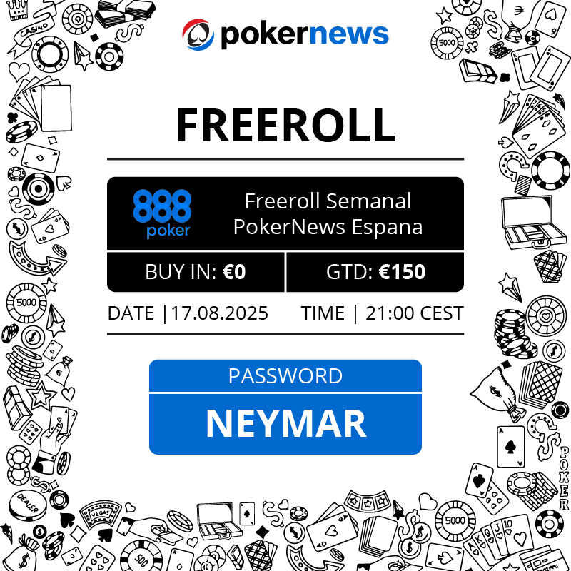 PokerNews España (@pokernewsespana) on Twitter photo ‼️ ¡Ya puedes registrarte en una nueva edición del freeroll que PokerNews, en colaboración con <a href="/888pokerSpain/">888poker España</a>, ponen a vuestra disposición este verano! 🍉🌴
¡Mucha suerte! 🤞🤞 ‼️ ¡Ya puedes registrarte en una nueva edición del freeroll que PokerNews, en colaboración con <a href="/888pokerSpain/">888poker España</a>, ponen a vuestra disposición este verano! 🍉🌴
¡Mucha suerte! 🤞🤞