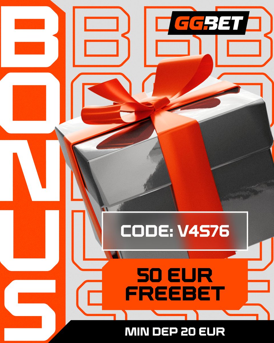 Friday’s here — and so is your treat 🎁

Grab your €50 freebet with code V4S76 and make your weekend a little more exciting!