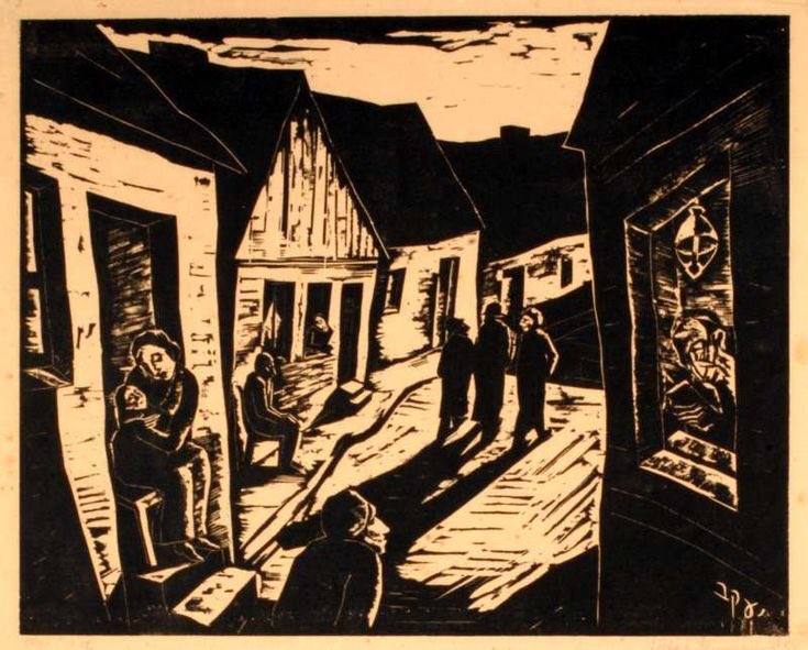 Jakob Steinhardt. (1887–1968)

Sabbath Afternoon - 1923