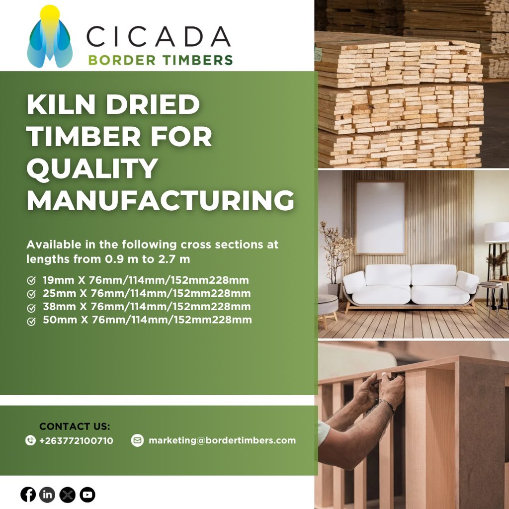 Why buy #Cicada Border Timbers Kiln Dried Timber for Furniture manufacturing?

1️⃣ Durability: Kiln-dried wood is generally stronger and more resistant to wear and tear, making it ideal for furniture that will be used frequently or is expected to last for many years.

2️⃣ Pest