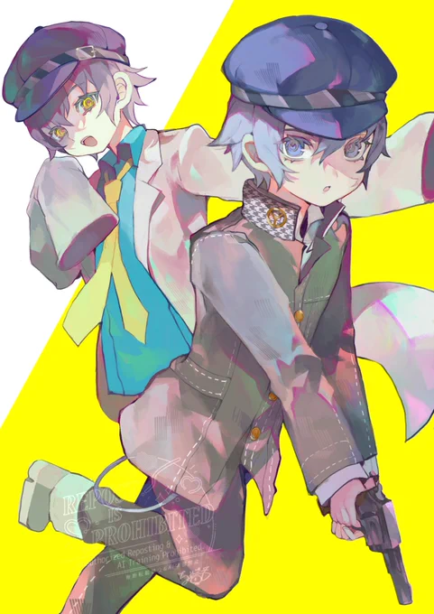 今更なんですがリバイバル発表嬉しすぎて 最推し直斗くん描きました。 #persona4 #ペルソナ4