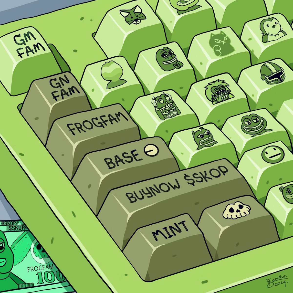 🐸🔗#FROGFAM → 🏛️⬇️ 
<a href="/base/">Base</a> →💀💥 $SKOP