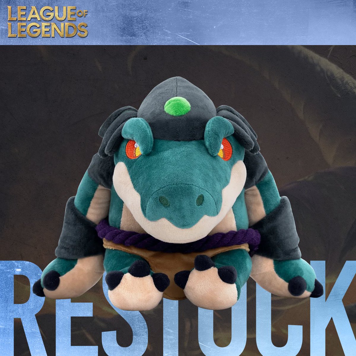 RiotStoreJapan's tweet photo. PICKUP!!  ̖́- 
ミニ レネクトン ぬいぐるみ は再入荷中です💡
🐊https://t.co/uOXUtoe0wq https://t.co/u9vR1FjPJl