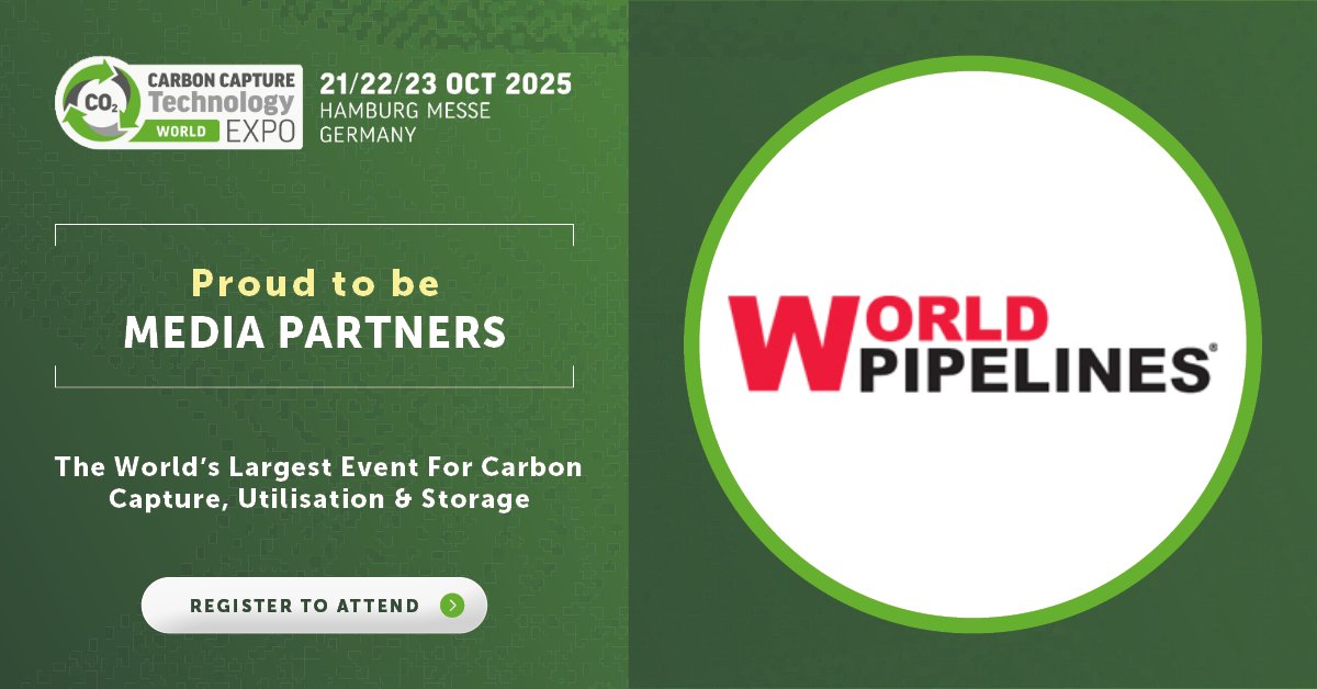WorldPipelines (@worldpipelines) on Twitter photo 📣 We are delighted to Media Partners for the World’s Largest Carbon Capture Event – Carbon Capture Technology World Expo! 📣
Exclusively dedicated to role CCUS will play in transition to a net-zero carbon economy, the event brings together leading engineering firms, technology 📣 We are delighted to Media Partners for the World’s Largest Carbon Capture Event – Carbon Capture Technology World Expo! 📣
Exclusively dedicated to role CCUS will play in transition to a net-zero carbon economy, the event brings together leading engineering firms, technology