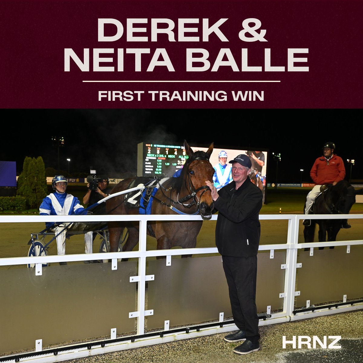 Westar Milly gets the first training success for the partnership of DEREK &amp; NEITA BALLE  tonight at Alexandra Park!

Zachary Butcher did the steering.