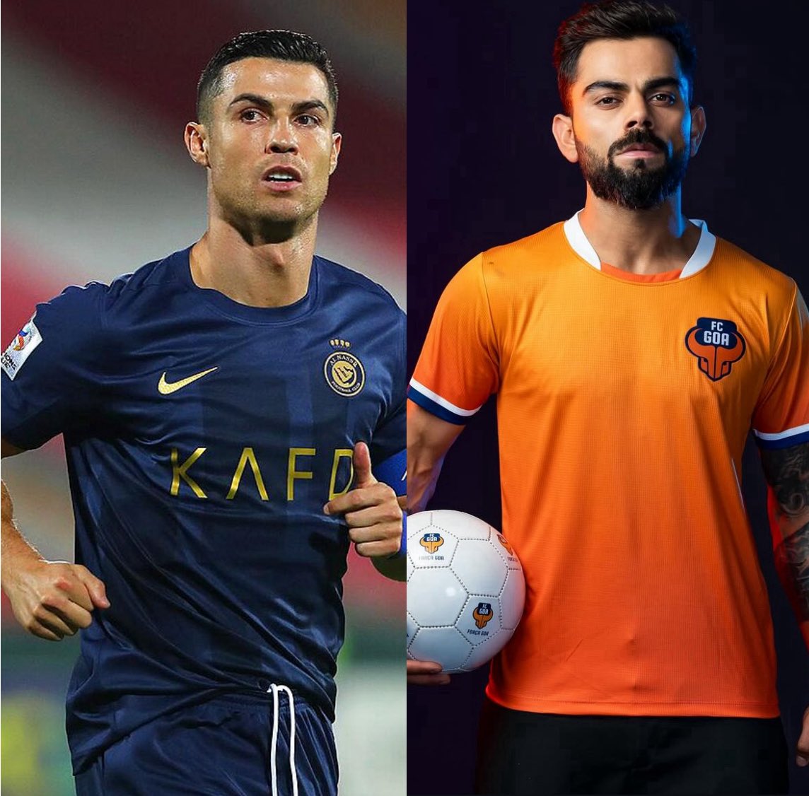 So It Could Be Ronaldo’s Al-Nassr VS Kohli’s FC Goa 👀🔥 

100% Expecting Ronaldo &amp; Kohli To Finally Meet In Person If Al-Nassr Vs FC Goa Happens 🥹

#ViratKohli #CristianoRonaldo