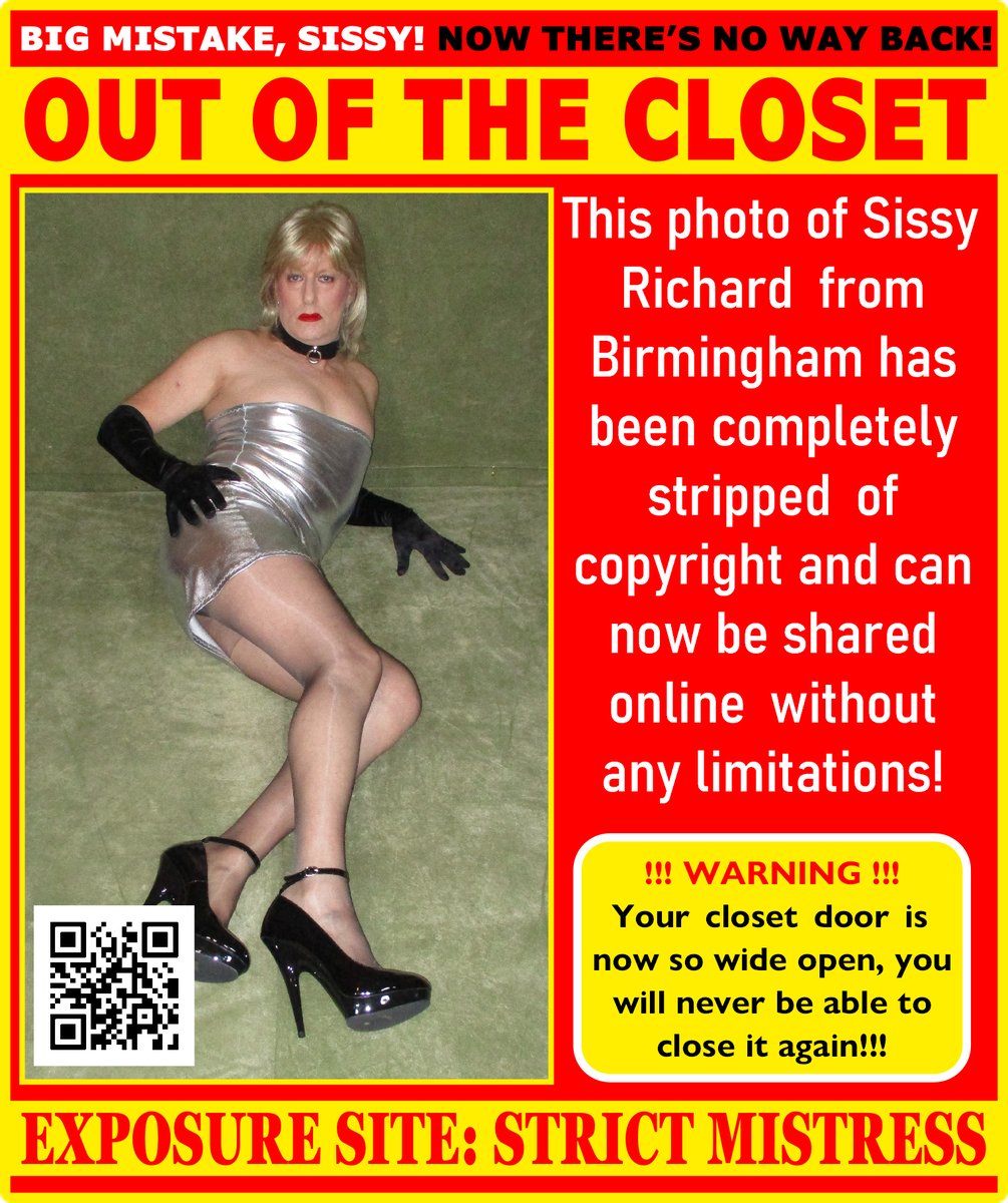 Totally effeminate and completely stripped of all masculinity, this photo proves that <a href="/EXPOSEDSISSYFA1/">EXPOSED SISSY FAGGOT</a> had no chance of ever being taken seriously as a man.

I saw Sissy Richard cross-dressing at strict-mistress.co.uk/sissy-richard.…