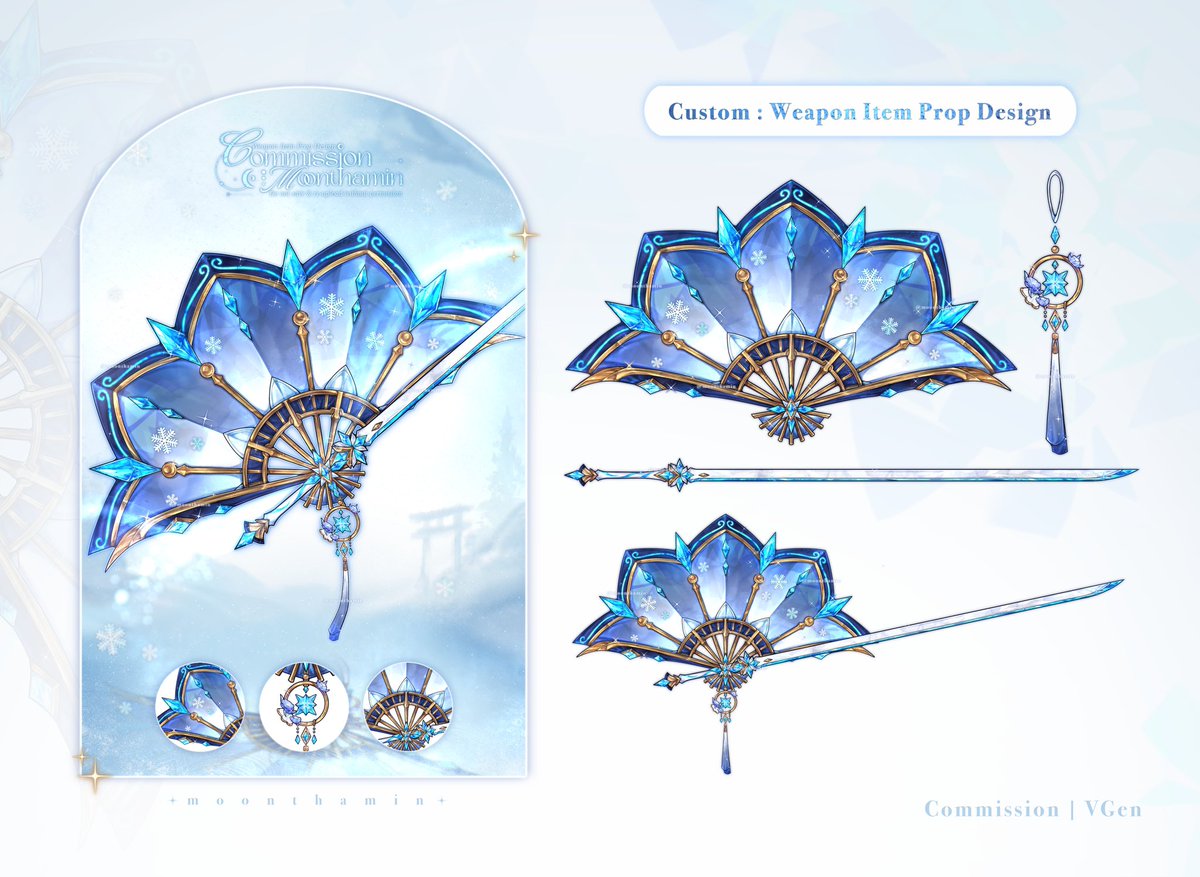 moonthamin (@moonthamin) on Twitter photo Custom : Weapon Item Prop Design ❄️
Owner : <a href="/ApocalypticYomi/">Yomi❄️🦊「 狐女神 . . .」</a>
#EmpressEtchings #Commission #VGenComm #VGen Custom : Weapon Item Prop Design ❄️
Owner : <a href="/ApocalypticYomi/">Yomi❄️🦊「 狐女神 . . .」</a>
#EmpressEtchings #Commission #VGenComm #VGen
