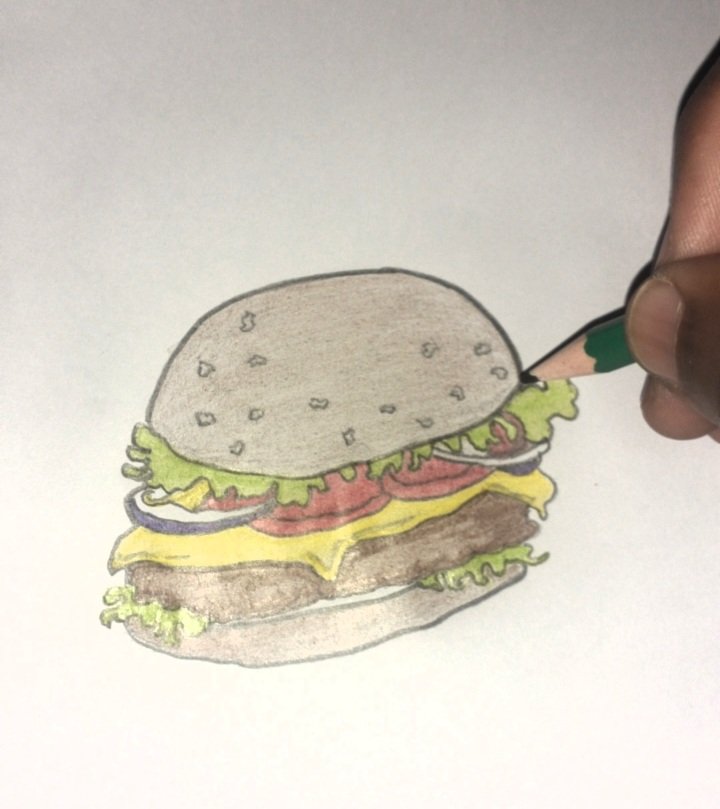 __dmark's tweet image. Drew by me🍔✍ ...sister's project:) Finally&amp;gt;to be&amp;gt;before!